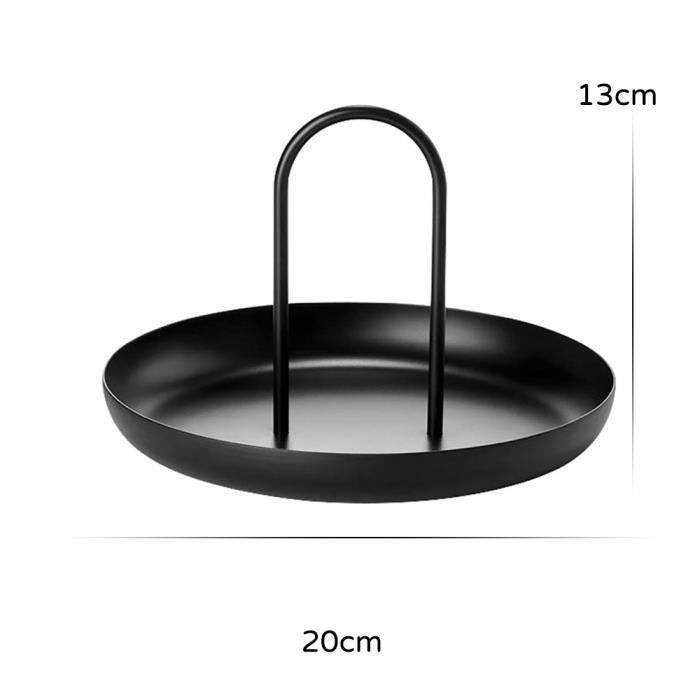 Plateau Rond En Acier Inoxydable 10 Cm - Rangement Bijoux, Cosmétiques Ou Desserts - Décoration Maison élégante Et Pratique
