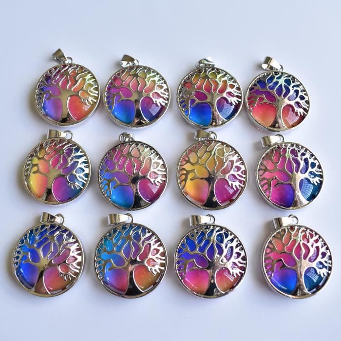 Pendentifs Arbre De Vie Et Feuilles - Lot De 60 Pièces (15 Styles), Alliage Doré Antique, Pour Bijoux DIY