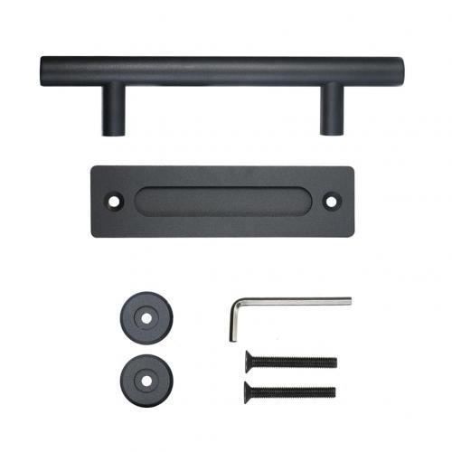 Noir - Poignée De Porte Coulissante Encastrée En Acier Au Carbone, 12 ...