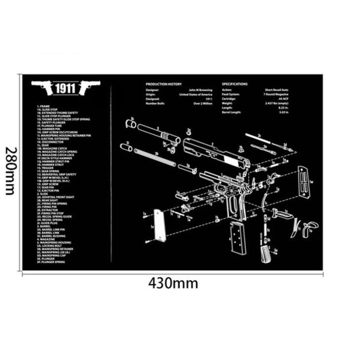 TAPIS DE NETTOYAGE POUR ARMES DE POING WALTHER OIL PAD 400 X 500 MM Item 7879694 TAPIS DE NETTOYAGE POUR ARMES DE POING WALTHER OIL PAD 400 X 500 MM Item 7879694