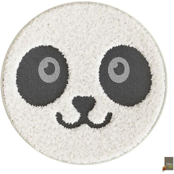 Tapis Rond Chambre D Enfants Bebe Panda Facile D Entretien O 1 Cm Cdiscount Maison