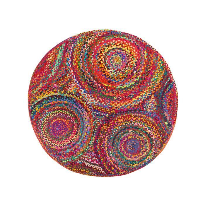 Tapis rond 140 cm multicolore YENICE