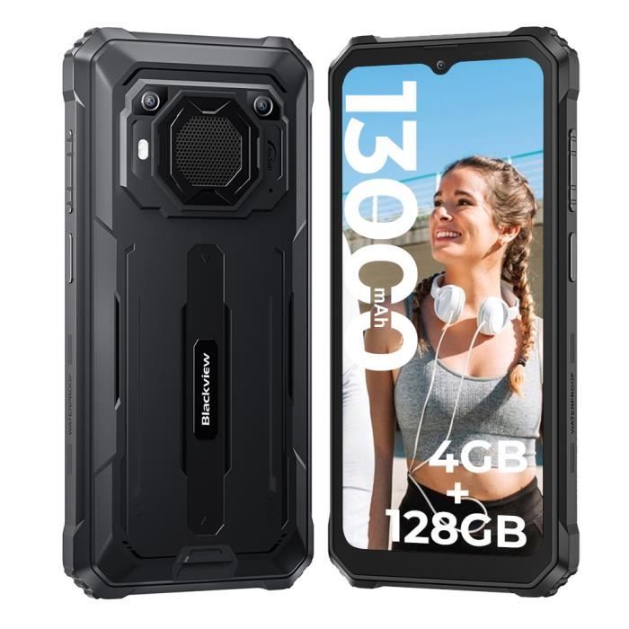 BLACKVIEW BV6200 Pro Smartphone - 4Go+128Go - 13000mAh - Android 13 - Caméra 13MP+8MP - 6.56\
