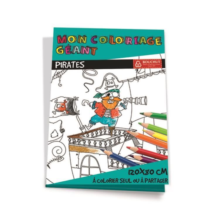 Poster Coloriage Géant à colorier 120x80cm Pirate
