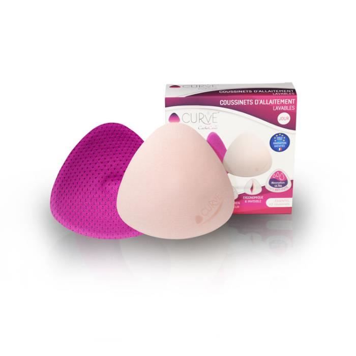 CACHE COEUR Lot de 2 coussinets dallaitement Essentiel Curve  Jour 