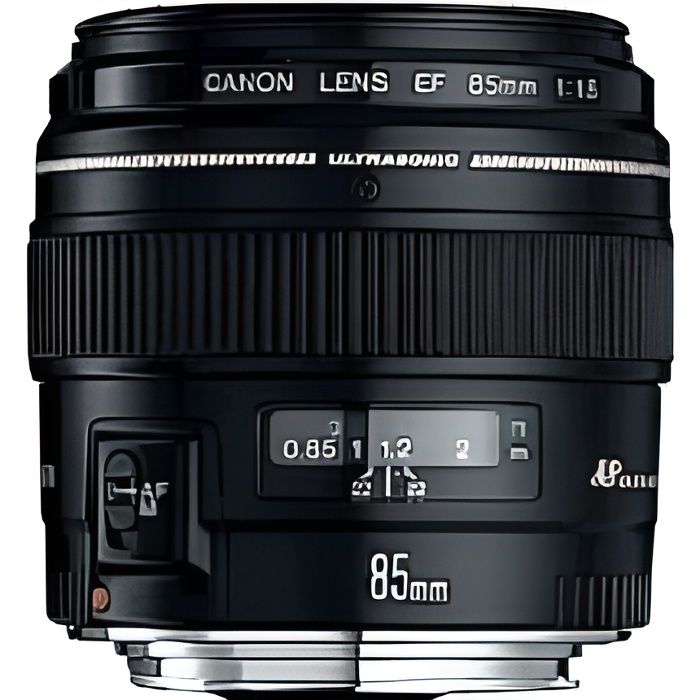 Téléobjectif - Canon - EF 85mm F1.8 USM - Ouverture F/1.8 - Poids 425g - Distance focale 85mm