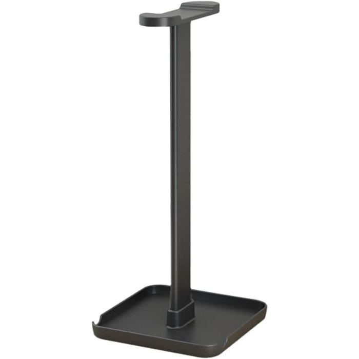 Support Casque Bureau En Noyer & Aluminium - Universel, Base Rangement - Pour Gaming, Bureau