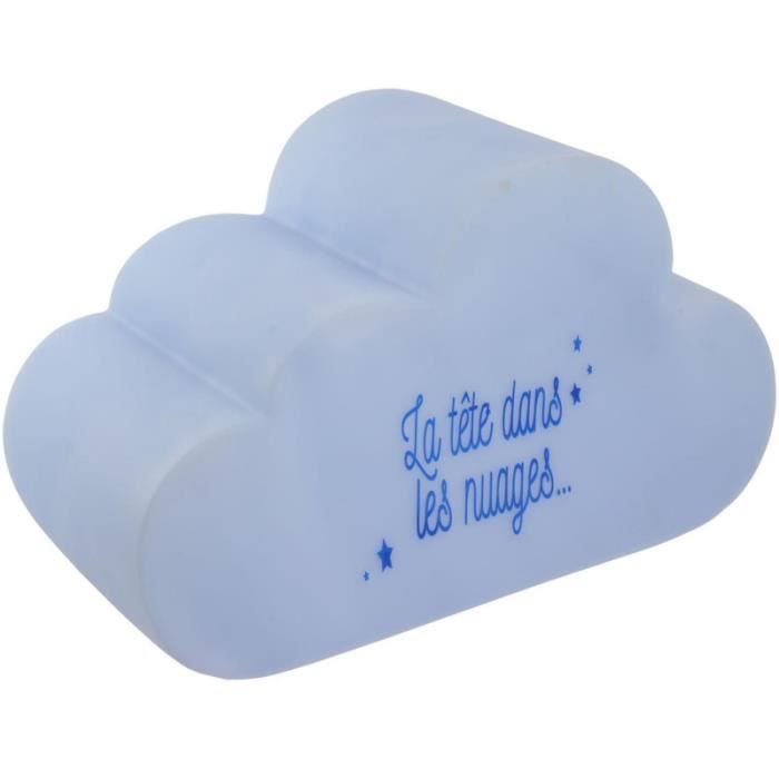 Hello Kids Veilleuse Nuage 15 X 25 X 12 Cm Bleu Cdiscount Maison