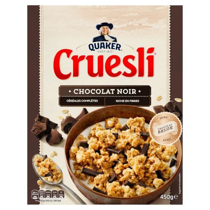 Céréales muesli chocolat 450 g CRUESLI - Cdiscount Au quotidien