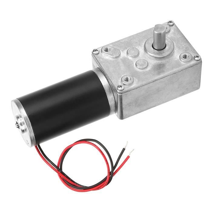 Moteur à Vis Sans Fin 24V Réversible - Réducteur Haute Torsion 8mm Arbre (30RPM)