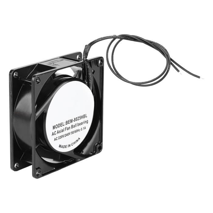 Ventilateur PC de 80 mm - fiche Molex 3 broches