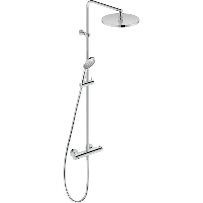 Hansgrohe Croma Select E - Set De Douche Vario Avec Thermostat, 3 Jets, Barre De Douche 650 Mm Blanc Chrome 27081400