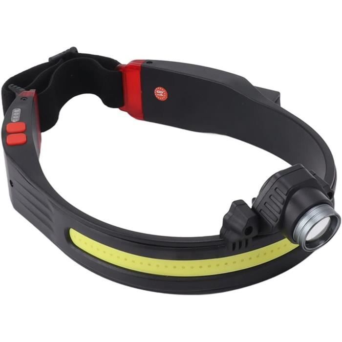 Phare Zoom Froid Sévère 8000lm 2 COB + 3 LED Phare Rechargeable 18650 Batterie C