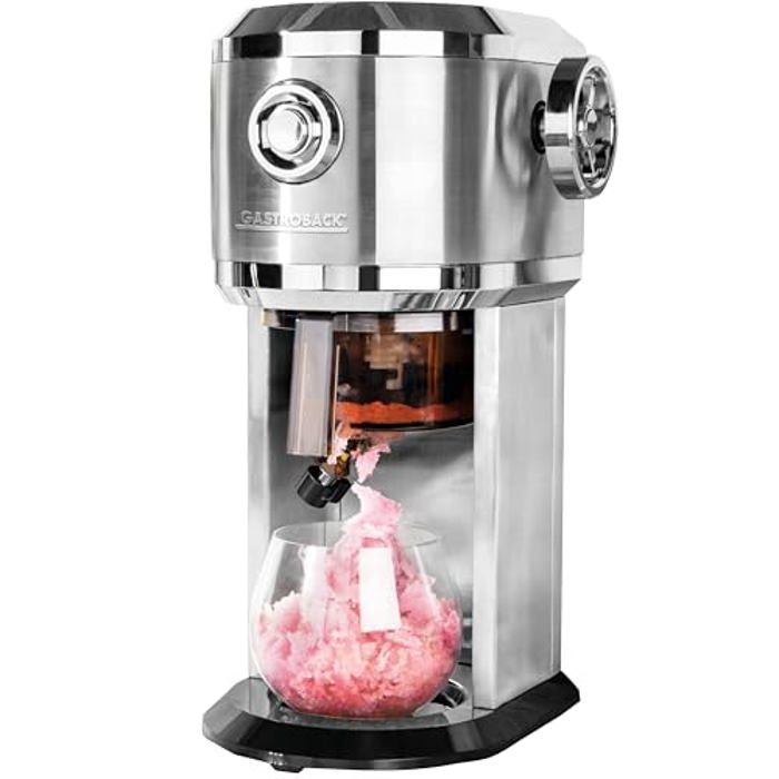 GASTROBACK Machine à granité pour la maison - Machine à glace - Pour cocktail glacé cônes de neige granité et glace pilée -