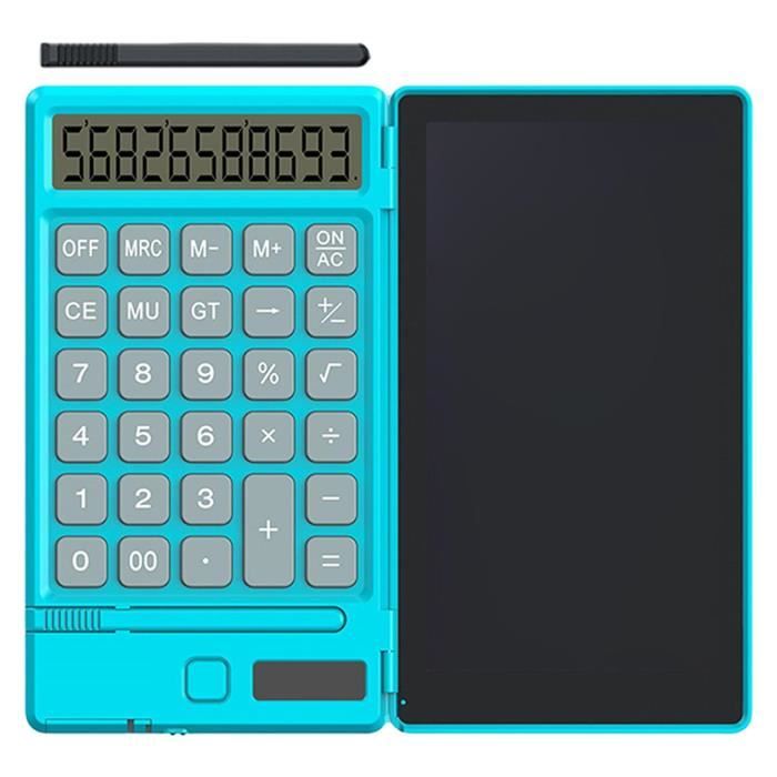 Calculatrice électronique avec écran LCD bidirectionnel 12 chiffres