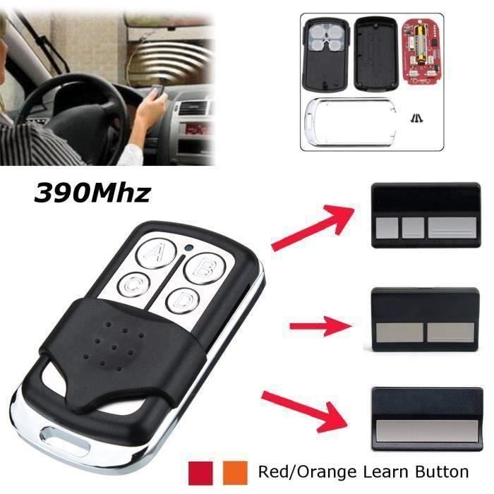 LEYF 2 X Télécommande Porte De Garage 433.92 MHz, Compatible Avec Liftmaster 4330E - 4332E