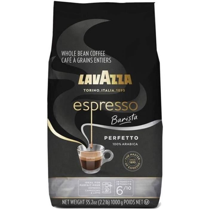 LOT DE 4 - LAVAZZA - Espresso Barista Perfetto Café grain - paquet de 1 kg