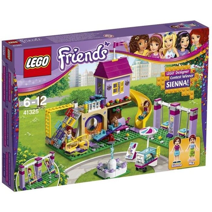 Set LEGO Friends - LEGO - 41325 - Aire de jeu Heartlake City - Cabane dans larbre - Toboggan & balançoires