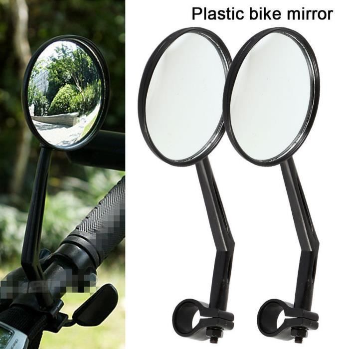 Miroir de vélo, rétroviseurs de vélo réglables à 360 °, Miroir Convexe monté sur Guidon Rotatif pour vélo de Route de Montagne Miroir de vélo, rétroviseurs de vélo réglables à 360 °, Miroir Convexe monté sur Guidon Rotatif pour vélo de Route de Montagne