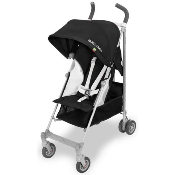 Poussette Maclaren Globetrotter Black/White - Cdiscount Puériculture &  Eveil bébé