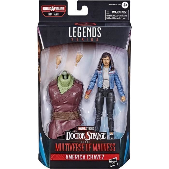 Doctor Strange in the Multiverse of Madness, figurine America Chavez de 15 cm, 2 accessoires, pièce Build-A-Figure