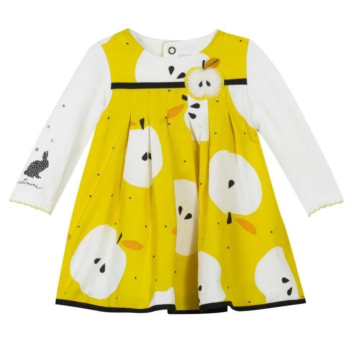 robe catimini jaune