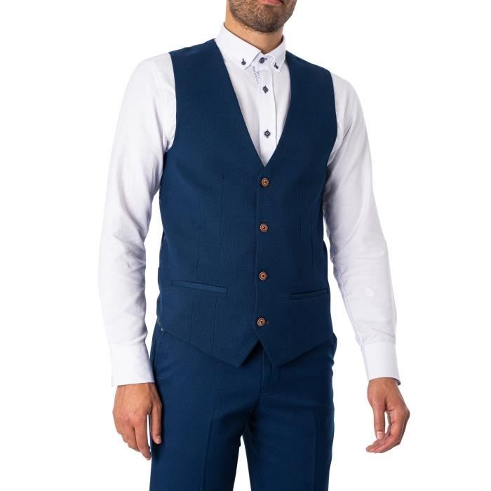 Max Gilet Simple Boutonnage - Marc Darcy - Homme - Bleu