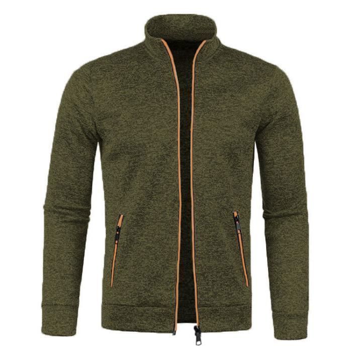 Veste bomber à tartan avec fermeture éclair intégrale et col montant