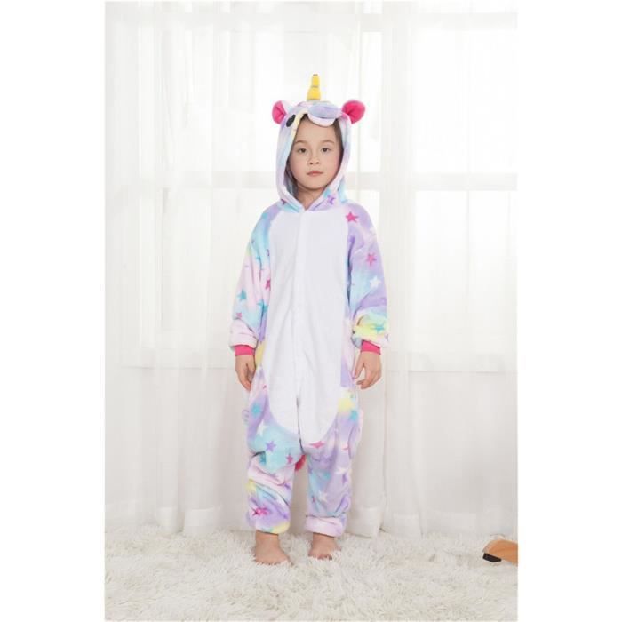 toiles pour Enfants et Pyjama Licorne Color Costumes de jeu de