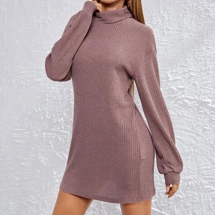 Oversize Femme Col Rond Manche Longue Ceinture Loose Casual en vrac Robe Dresse Oversize Femme Col Rond Manche Longue Ceinture Loose Casual en vrac Robe Dresse
