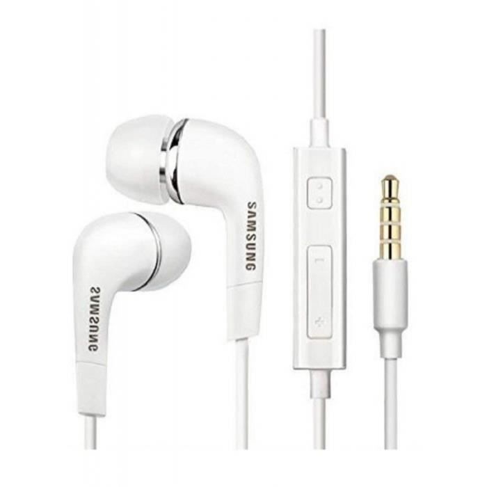 Samsung EHS64AVFWE - Écouteur Intra Auriculaire - Prise Jack 3.5 -  Telecommande - Blanc (En Vrac)