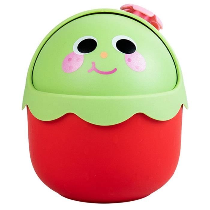 HiyyFloy Mini Poubelle De Bureau Mignonne En Forme De Chat - Corbeille à Papier Avec Couvercle Pivotant, Idéale Pour Bureau, Table Ou Salle De Bain