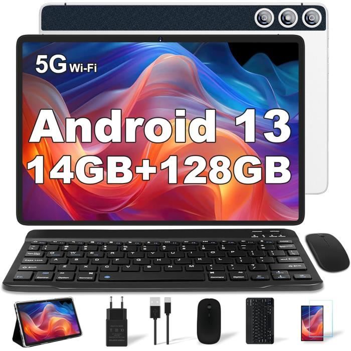 Tablette Android 14 DMOAO D3 – 10 Pouces, 5G WiFi 6, 18Go RAM, 128Go + Extension 1To, Widevine L1