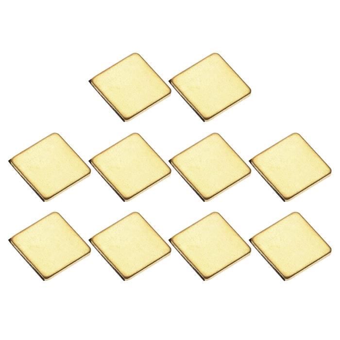 Dissipateur Thermique En Cuivre Pour SSD M.2 2280 - 70x20x2 Mm Avec Tampon Thermique Et Anneaux Caoutchouc - 5