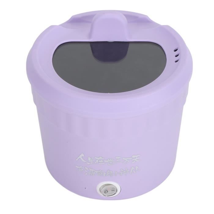 Mini Cuiseur électrique 1,2 L – 450 W Pour Nouilles, Ramen, Soupes – Rapide Et Sûr – Antiadhésif Sans BPA – Violet (prise UE)