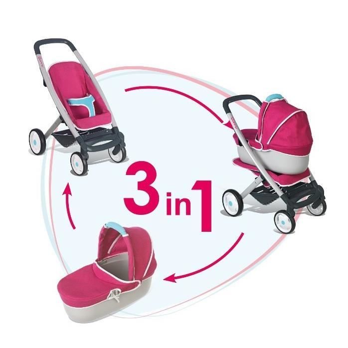 Smoby Maxi Cosi Landau De Poupees 3in1 Cdiscount Jeux Jouets