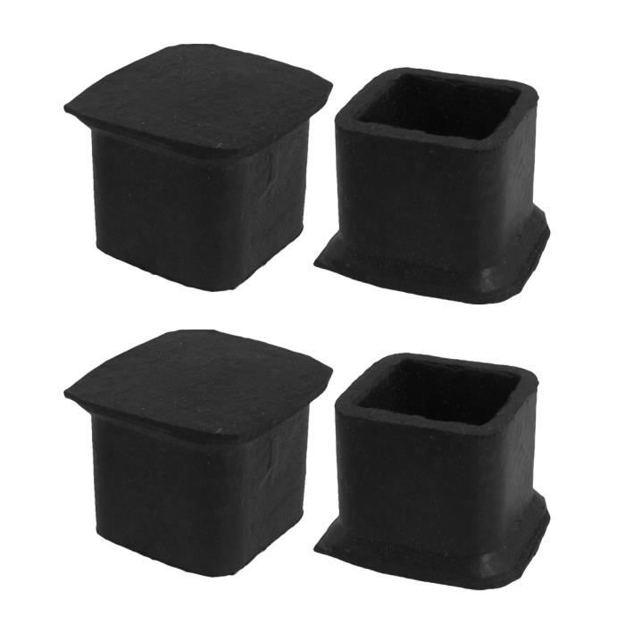 Sourcingmap Lot de 6 embouts carr/és en plastique c/ôtel/é 75 x 75 mm pour int/érieur de 5,1 cm /à 5,1 cm