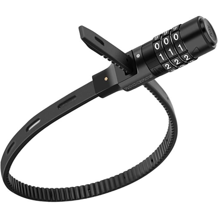 Cadenas Vélo à Code 3 Chiffres NIXRET - Antivol Robuste Pour Vélo, Casque Et Trottinette