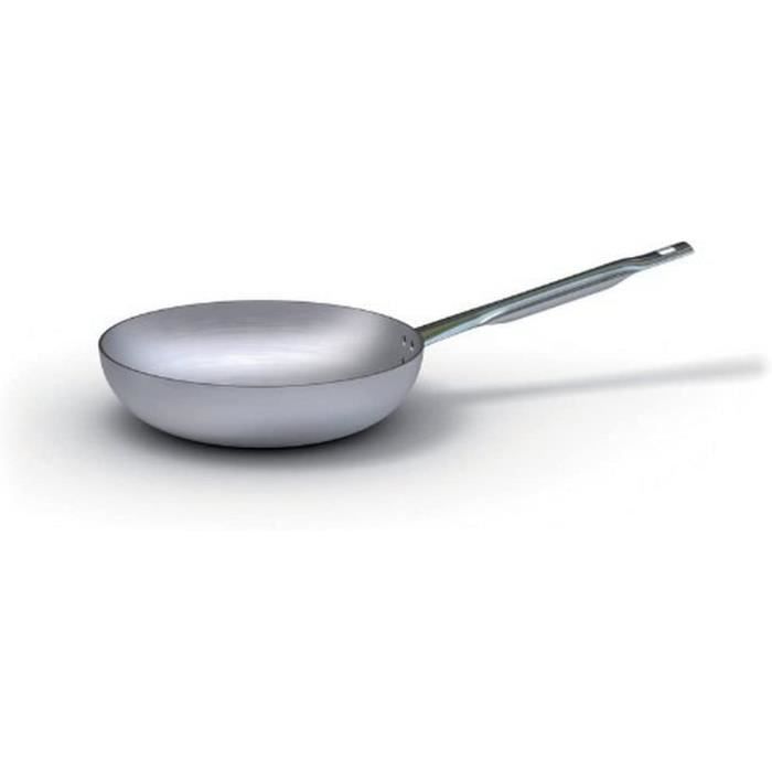 Poêle Évasée Haute Ballarini 40 Cm Aluminium Brut - Cuisson Polyvalente Et Robuste