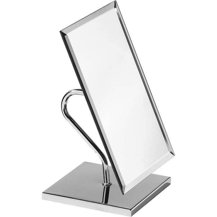 Grand miroir rectangulaire sur pied Base chromée372 Cdiscount Maison