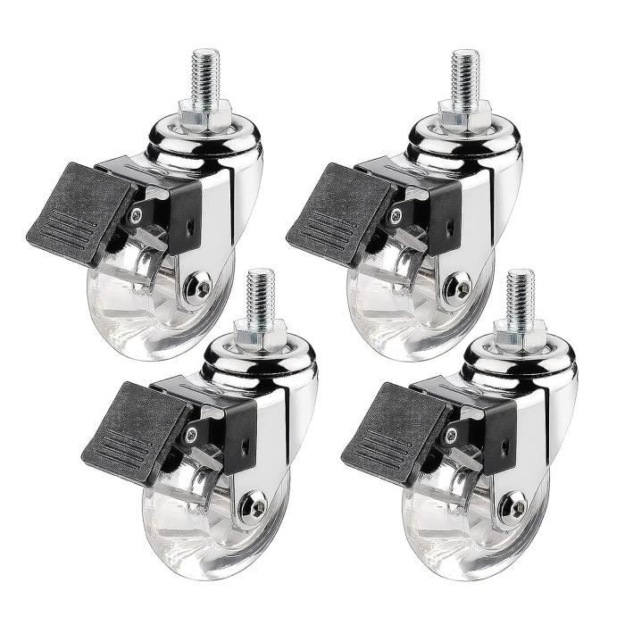 Roulettes Pour Meubles Meuble,Roulettes Pivotantes Roues De Roulettes 4Pcs Rouleaux De