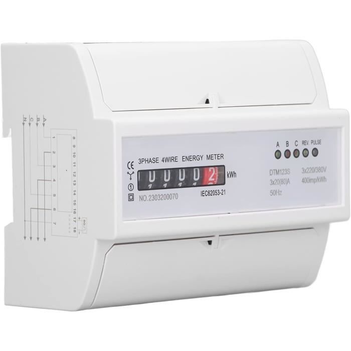 Compteur D'énergie Elecnova LNFDTS1946-4P 4P – Neuf, Testé OK, Poussiéreux (stock)