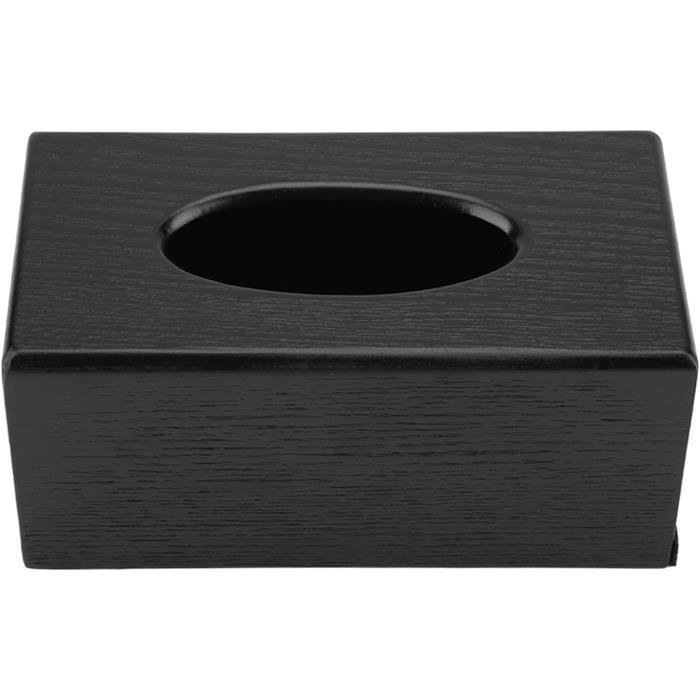 Couvercle Boîte à Mouchoirs Marbre Noir Or - Support Distributeur Mouchoirs Élégant 13,2 Cm