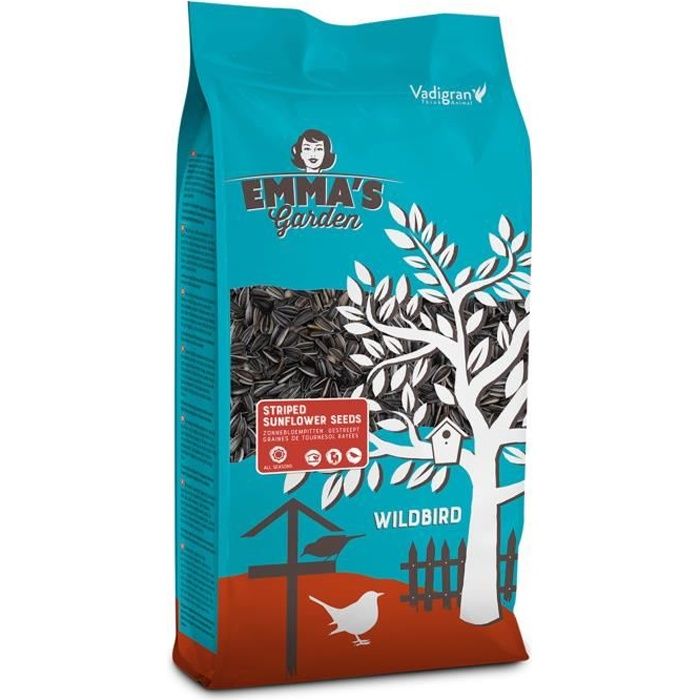 Graines de tournesol striées pour oiseaux. 700 g
