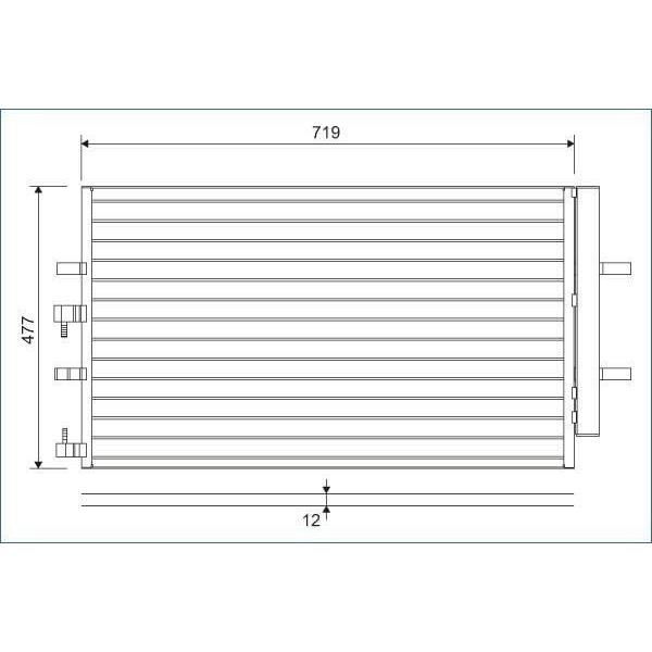 Condensateur Ford transit - VALEO - 822590
