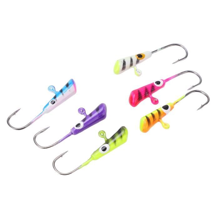 Lot de 50 leurres de pêche sur glace hiver gabarits Mormyshka
