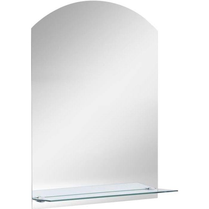 Miroir mural avec étagère Verre trempé 20x40 cm - Achat / Vente miroir  salle de bain - Cdiscount