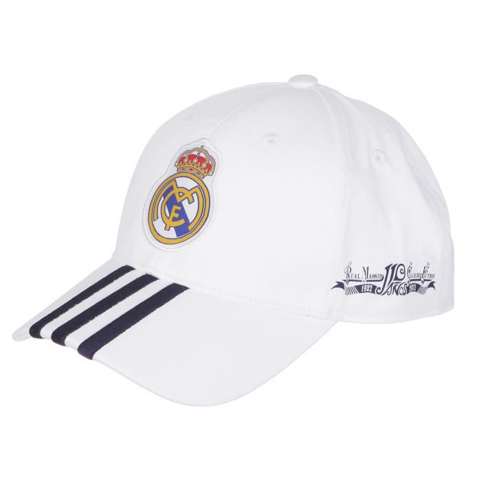 Casquette Real Madrid Officielle - Coton, Taille Réglable Homme - Collection Football