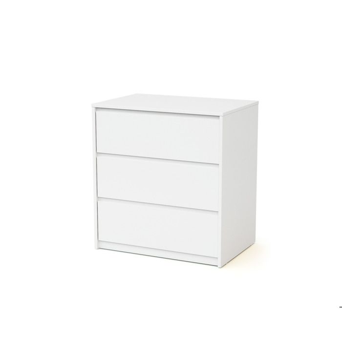 WEBABY - Commode 3 tiroirs Blanc - WEBABY - Commode 3 tiroirs Blanc -