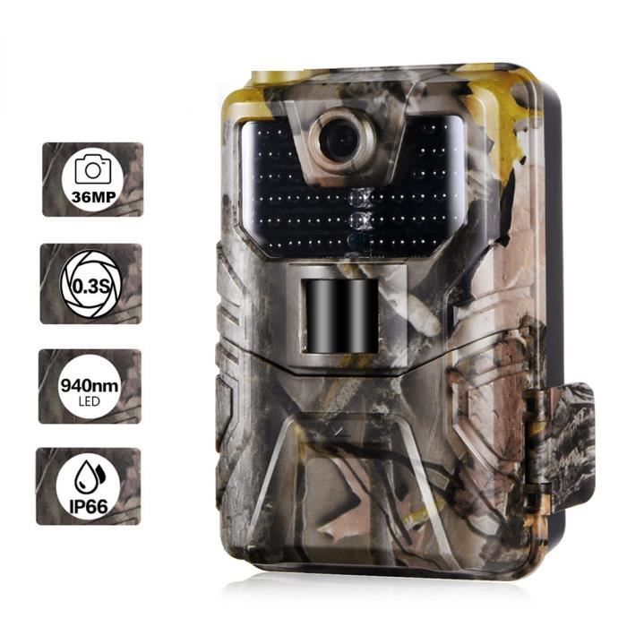 Acheter Caméra d'action infrarouge extérieure à faible lueur 4k 48mp, Mini jeu de piste, Vision nocturne, caméra de chasse étanche, piège Po sauvage
